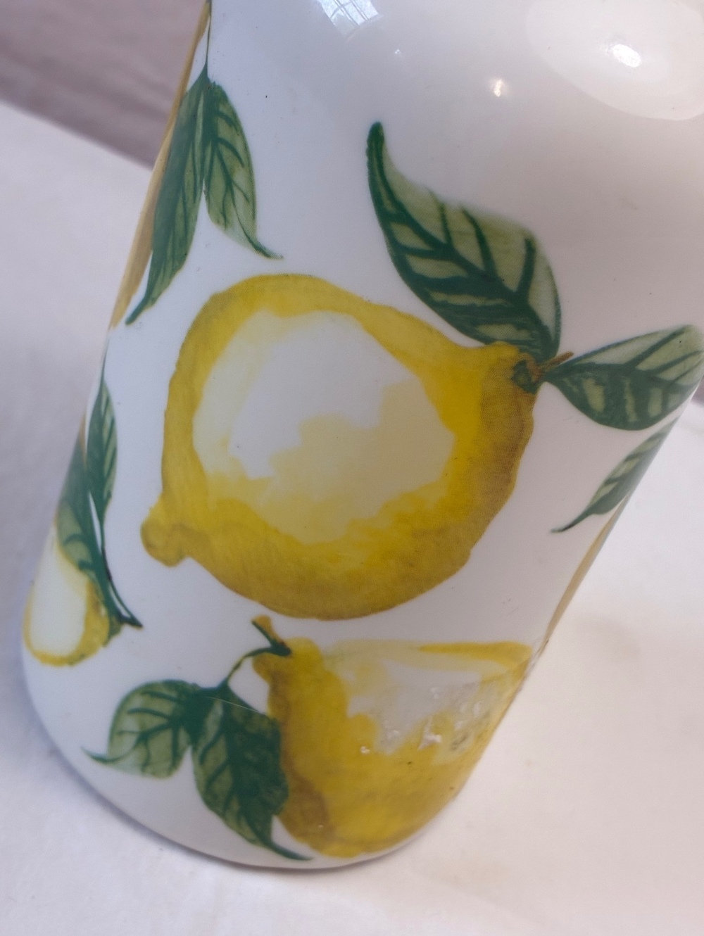 Ceramic Lemon Print Bottle - Picture 2 of 4